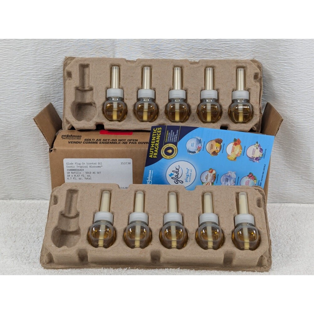 Glade - Plug-In Scented Oil Refills - Exotic Tropical Blossoms - 10 Pack